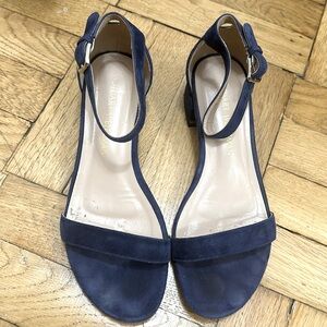 Stuart Weitzman sandals in Navy Suede leather